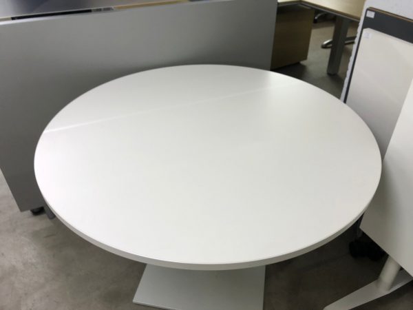 mesa-redonda--blanco-oficina-segunda-mano-barcelona